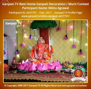 Nikita Agrawal Home Ganpati Picture