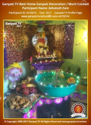 Ashutosh Zare Home Ganpati Picture