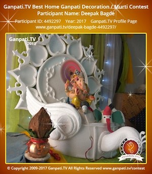 Deepak Bagde Home Ganpati Picture