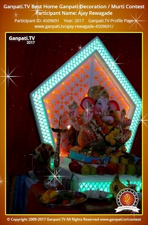 Ajay Rewagade Home Ganpati Picture