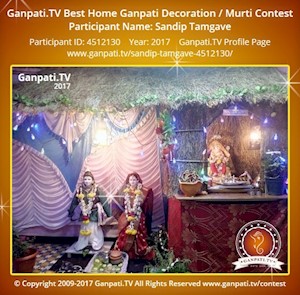 Sandip Tamgave Home Ganpati Picture