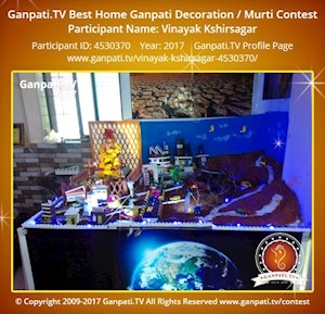 Vinayak Kshirsagar Home Ganpati Picture