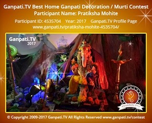 Pratiksha Mohite Home Ganpati Picture