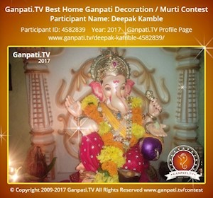 Deepak Kamble Home Ganpati Picture