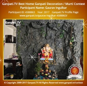 Gaurav Ingulkar Home Ganpati Picture