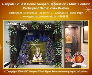 Vivek Rekhan Home Ganpati Picture