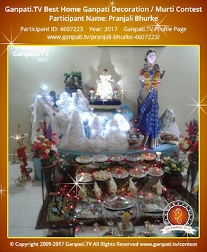 Pranjali Bhurke Home Ganpati Picture