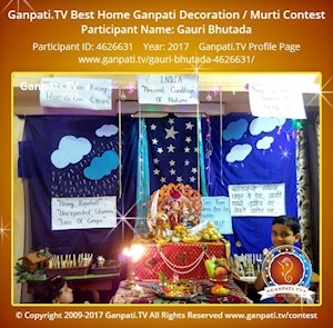 Gauri Bhutada Home Ganpati Picture