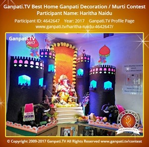 Haritha Naidu Home Ganpati Picture