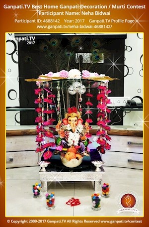 Neha Bidwai Home Ganpati Picture