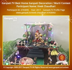 Vivek Chaudhari Home Ganpati Picture