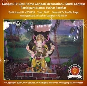 Tushar Patekar Home Ganpati Picture