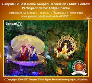 Aditya Dhavale Home Ganpati Picture