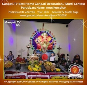 Arun Kumbhar Home Ganpati Picture