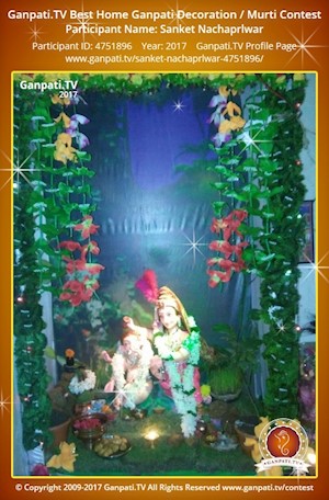 Sanket Nachaprlwar Home Ganpati Picture