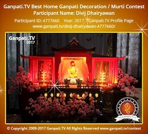 Divij Dhairyawan Home Ganpati Picture