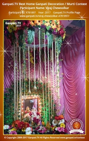Viraj Chewoolkar Home Ganpati Picture