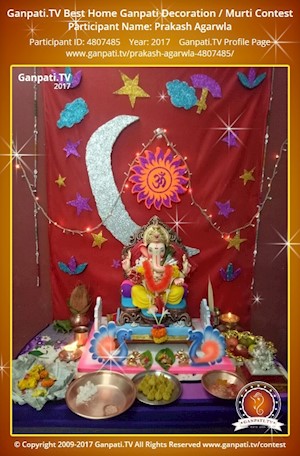 Prakash Agarwla Home Ganpati Picture