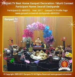 Swarali Deshpande Home Ganpati Picture