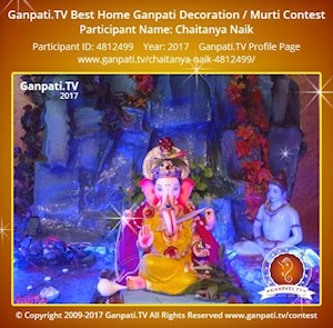 Chaitanya Naik Home Ganpati Picture