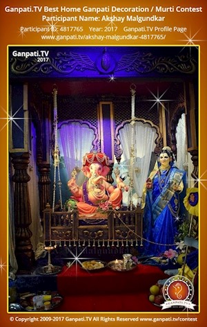 Akshay Malgundkar Home Ganpati Picture