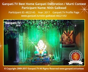 Nitin Gaikwad Home Ganpati Picture