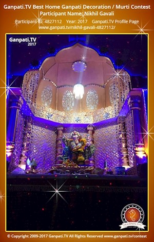 Nikhil Gavali Home Ganpati Picture