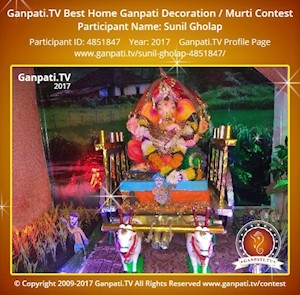 Sunil Gholap Home Ganpati Picture