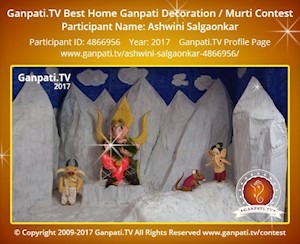 Ashwini Salgaonkar Home Ganpati Picture