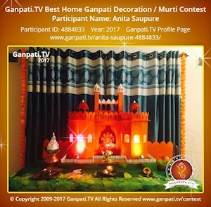 Anita Saupure Home Ganpati Picture