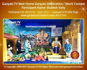 Shailesh Vaity Home Ganpati Picture