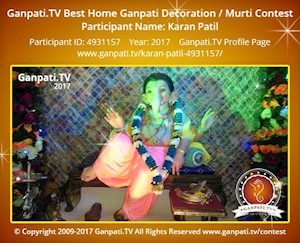 Karan Patil Home Ganpati Picture