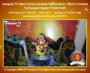 Pratik Patil Home Ganpati Picture