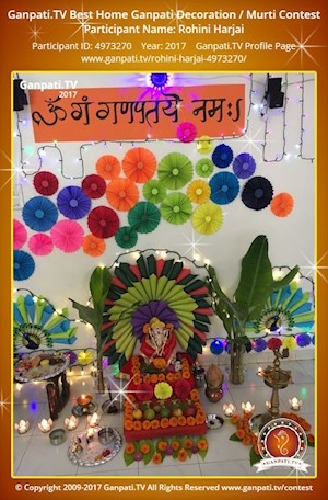 Rohini Harjai Home Ganpati Picture