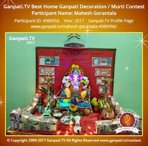 Mahesh Gorantala Home Ganpati Picture