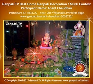 Anant Chaudhari Home Ganpati Picture