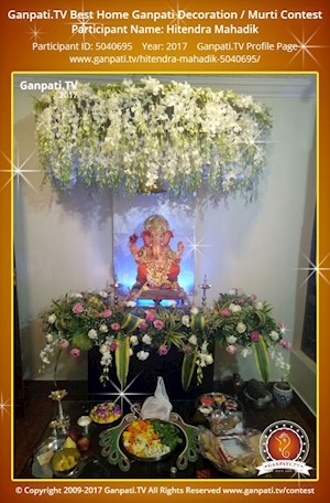 Hitendra Mahadik Home Ganpati Picture