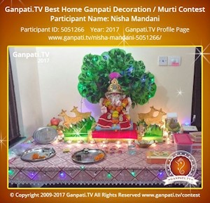 Nisha Mandani Home Ganpati Picture