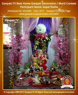 Gopal Shahu Home Ganpati Picture