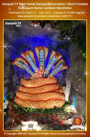 Sandesh Mandrekar Home Ganpati Picture