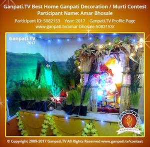 Amar Bhosale Home Ganpati Picture