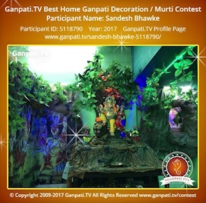 Sandesh Bhawke Home Ganpati Picture