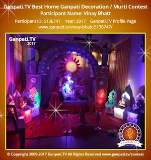 Vinay Bhatt Home Ganpati Picture