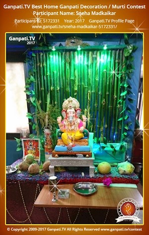 Sneha Madkaikar Home Ganpati Picture