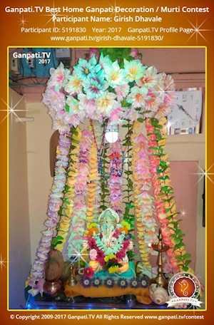 Girish Dhavale Home Ganpati Picture