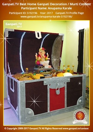 Anupama Karale Home Ganpati Picture