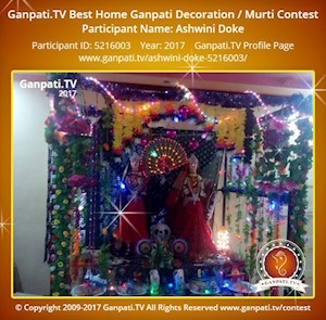 Ashwini Doke Home Ganpati Picture