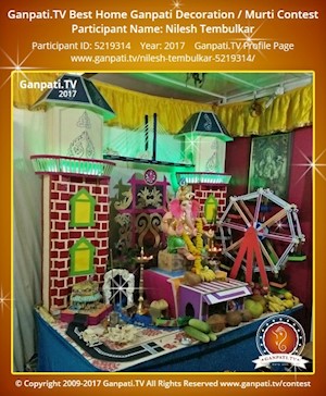 Nilesh Tembulkar Home Ganpati Picture