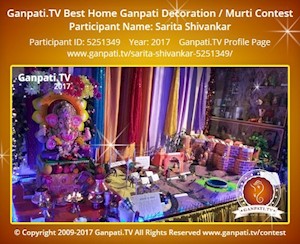 Sarita Shivankar Home Ganpati Picture