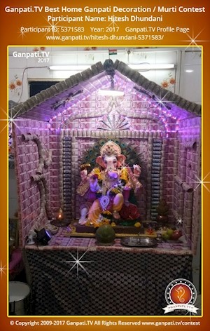 Hitesh Dhundani Home Ganpati Picture